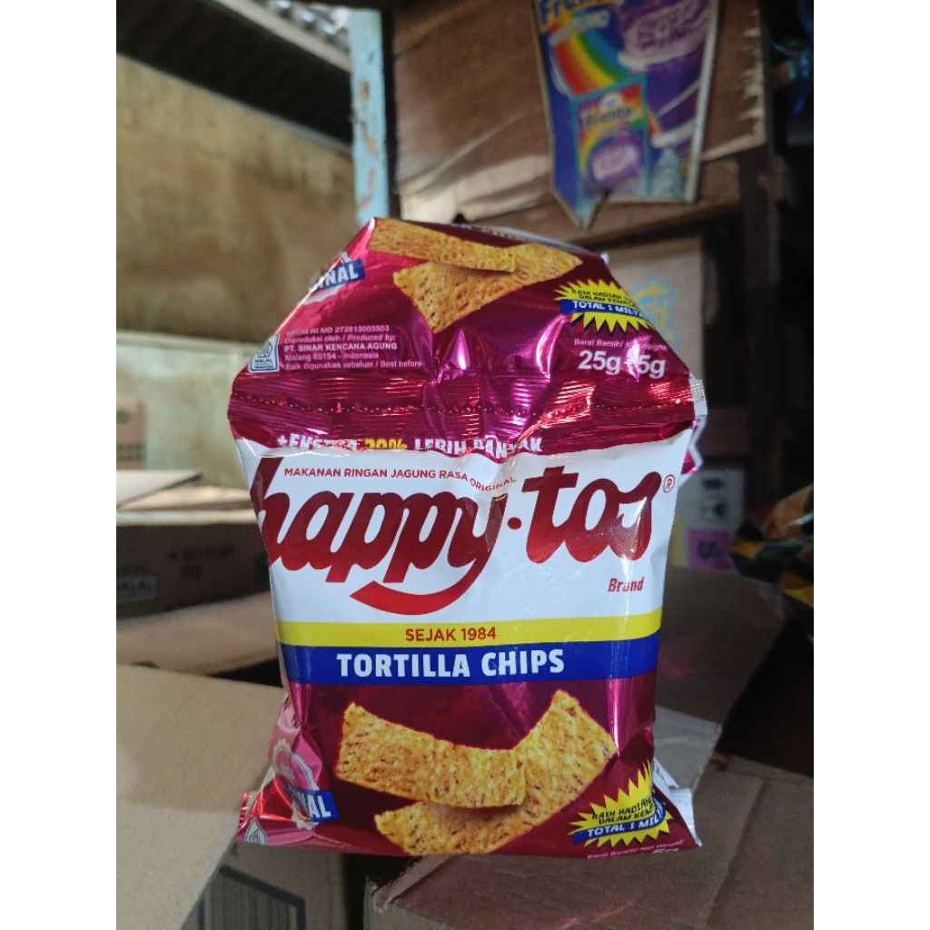 Jual snack happy tos (1 renceng) | Shopee Indonesia