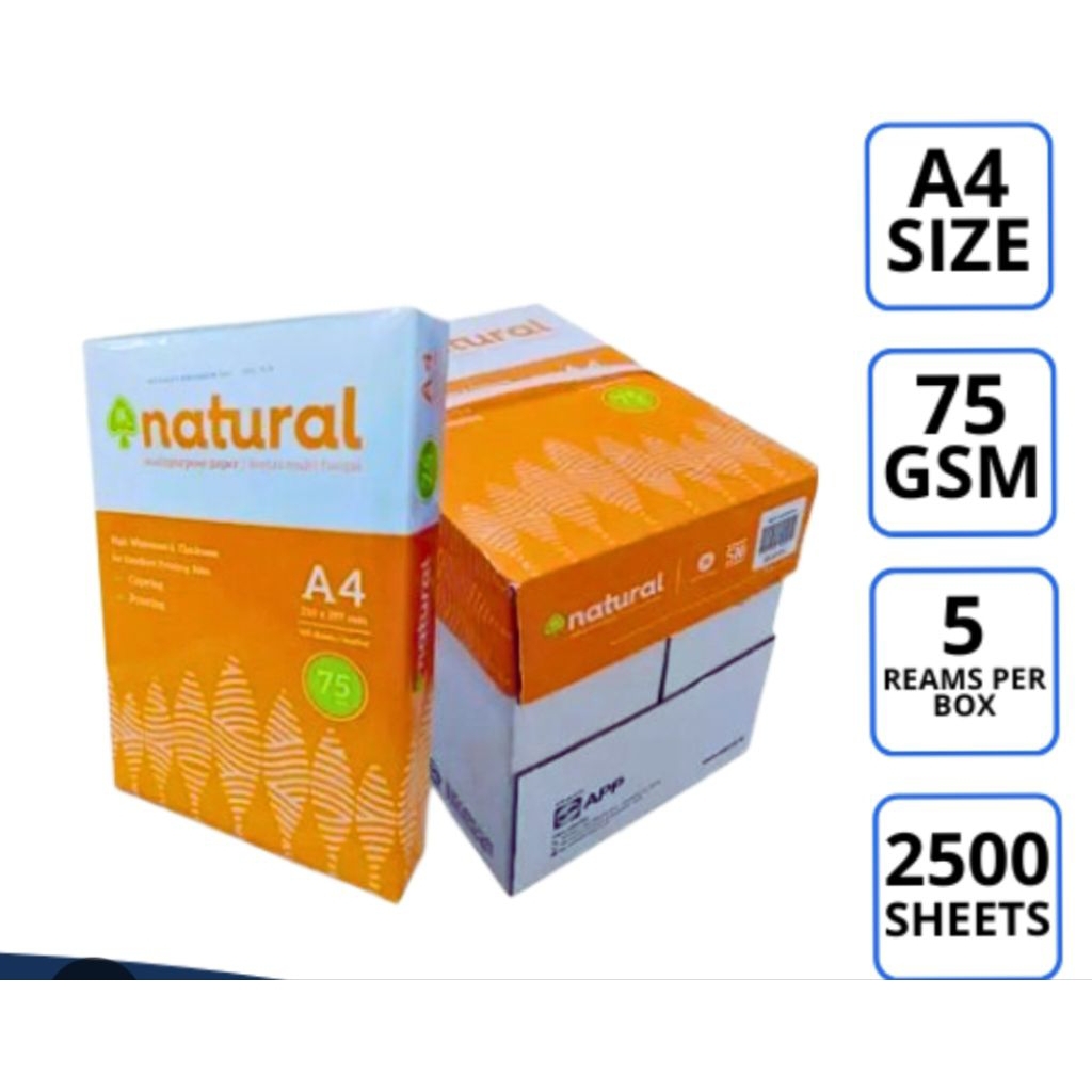 Jual Kertas HVS A4 Natural 75gsm (Per rim) | Shopee Indonesia