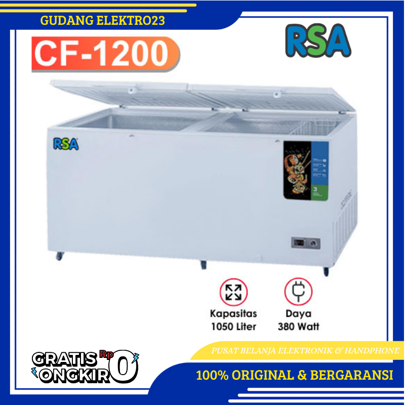 Jual FREEZER RSA 1200 LITER CF-1200 GARANSI RESMI | Shopee Indonesia