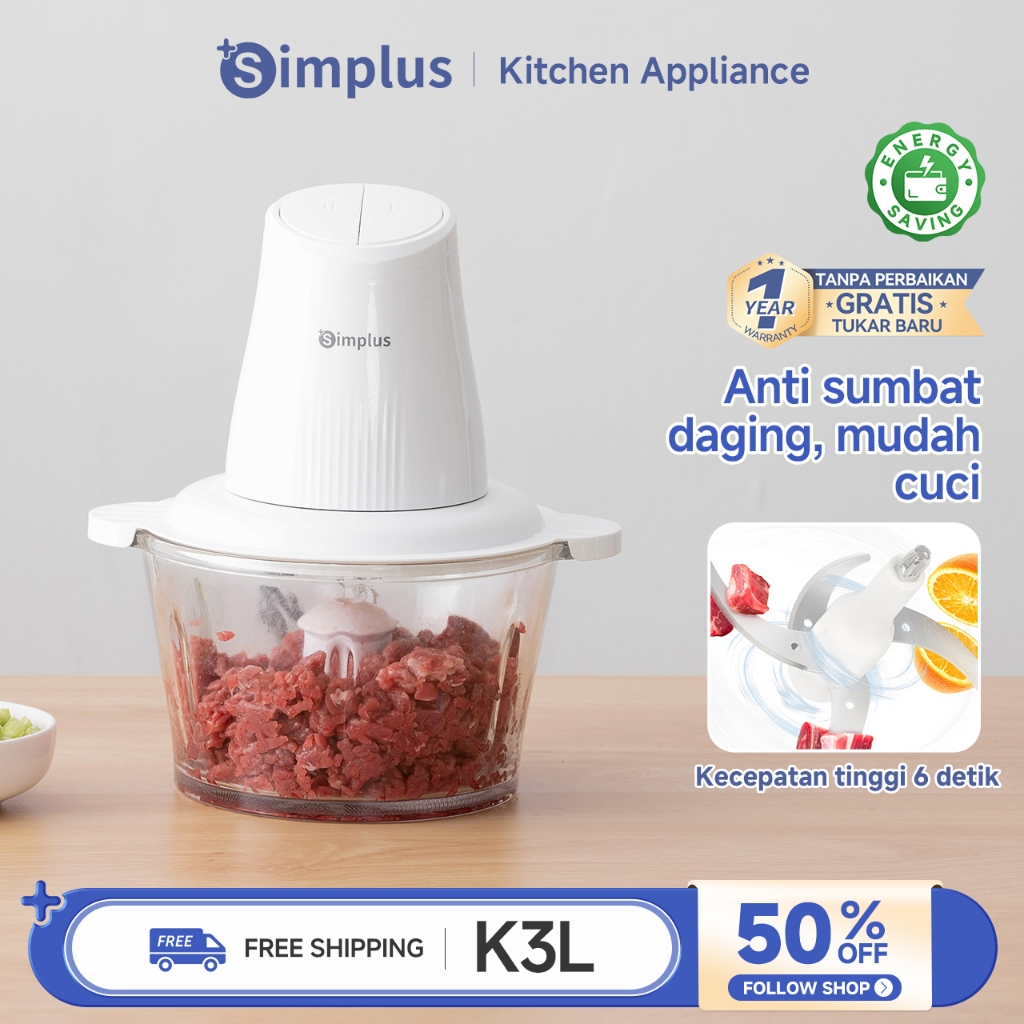 Jual Simplus 2L Penggiling Daging Menggiling Daging Cincang Chopper ...
