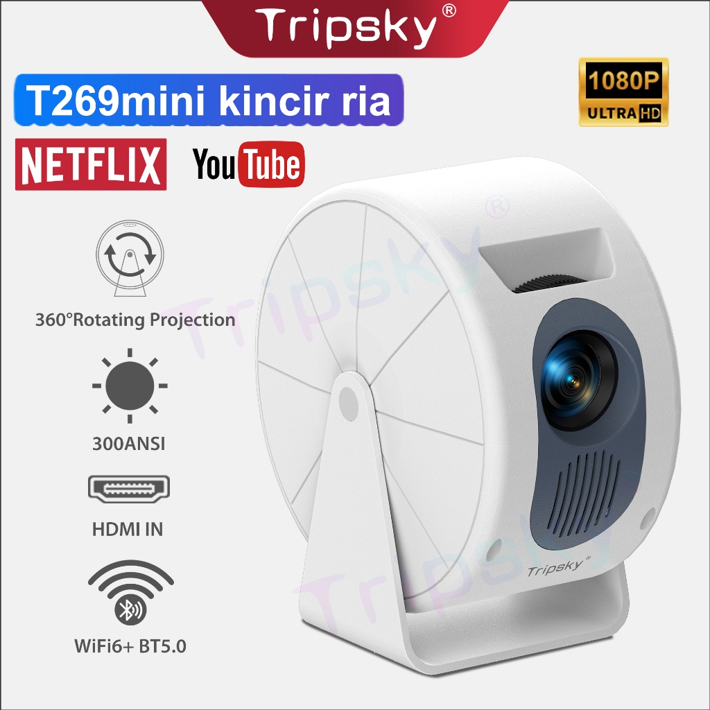 Jual Tripsky T269 Mini proyektor mini - 360°Rotating Projection ...