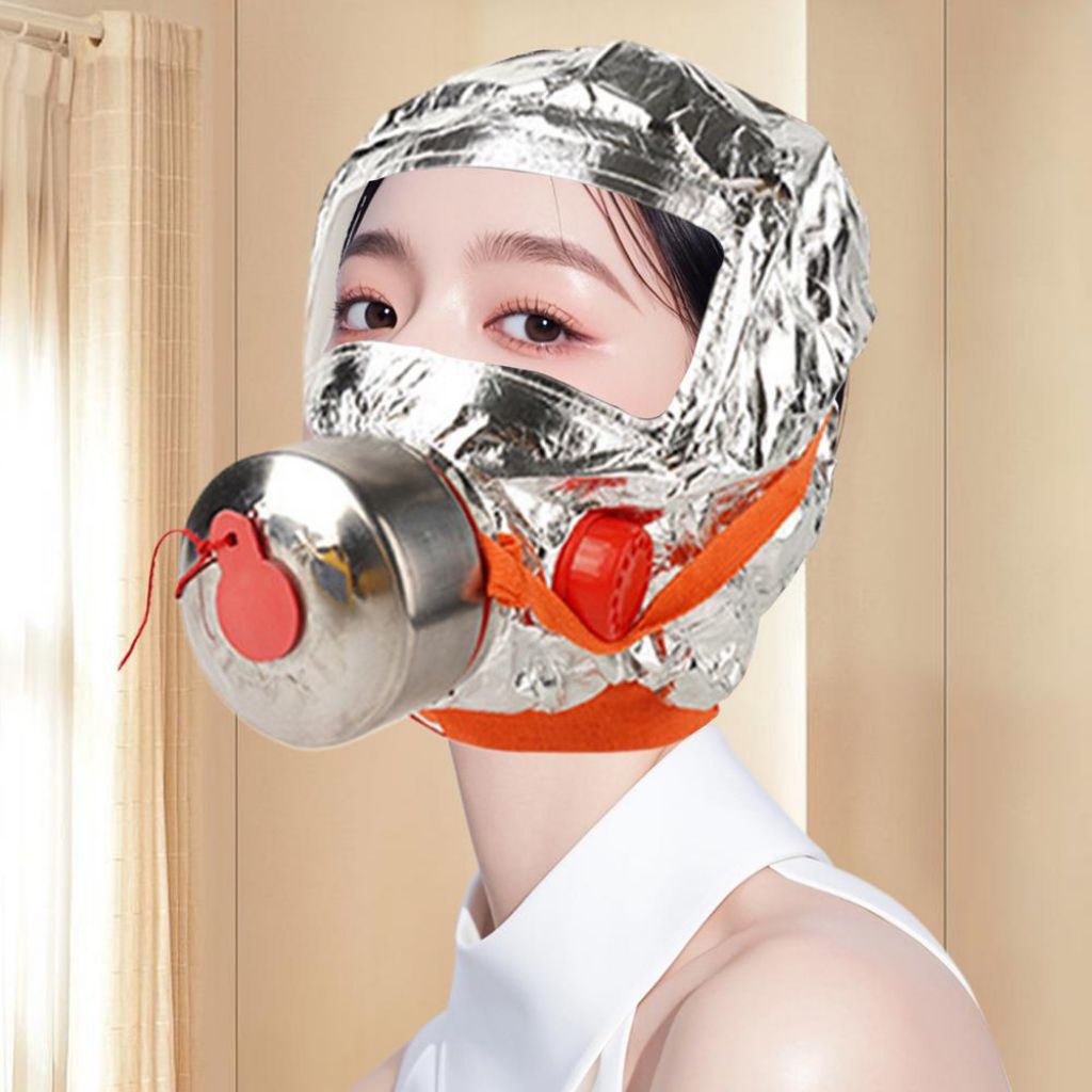 Jual self rescue fire escape hood emergency mask masker darurat ...