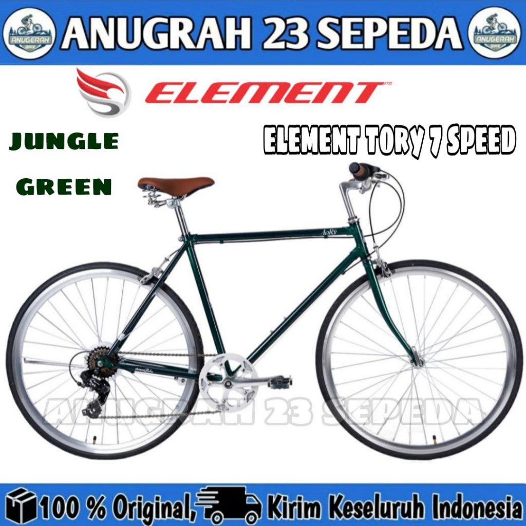 Jual Sepeda Commuter Hybrid ELEMENT TORY 700C Urban 7 Speed Roadbike ...