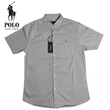 Kemeja Polo Ralph Lauren Pria Lengan Pendek Bordir Slim Fit