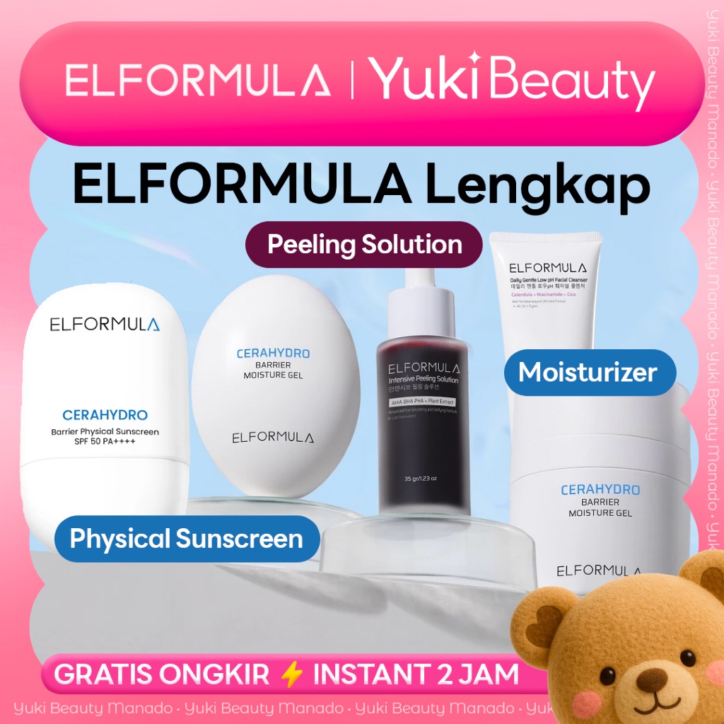 Jual YUKI Manado ELFORMULA Lengkap Peeling Physical Sunscreen SPF 50 ...