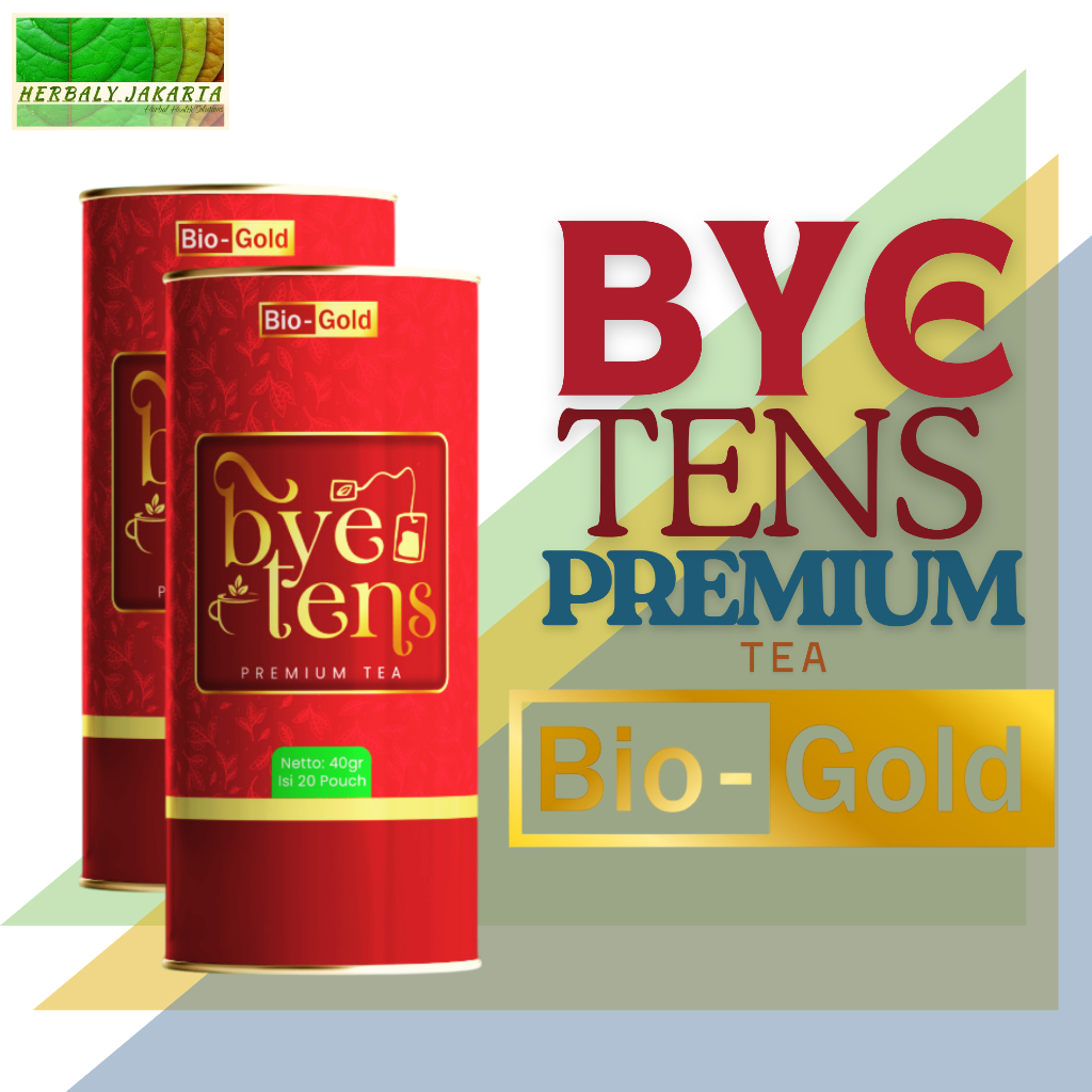 Bye Tens Premium Tea Bio Gold Teh Herbal Hipertensi Kolestrol dan Darah Tinggi Halal BPOM Promo