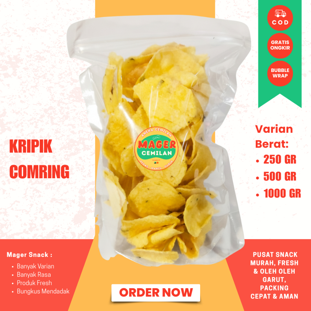 Jual 1 KG Kecimpring Singkong Bawang Daun / Comring Bawang / Asli ...