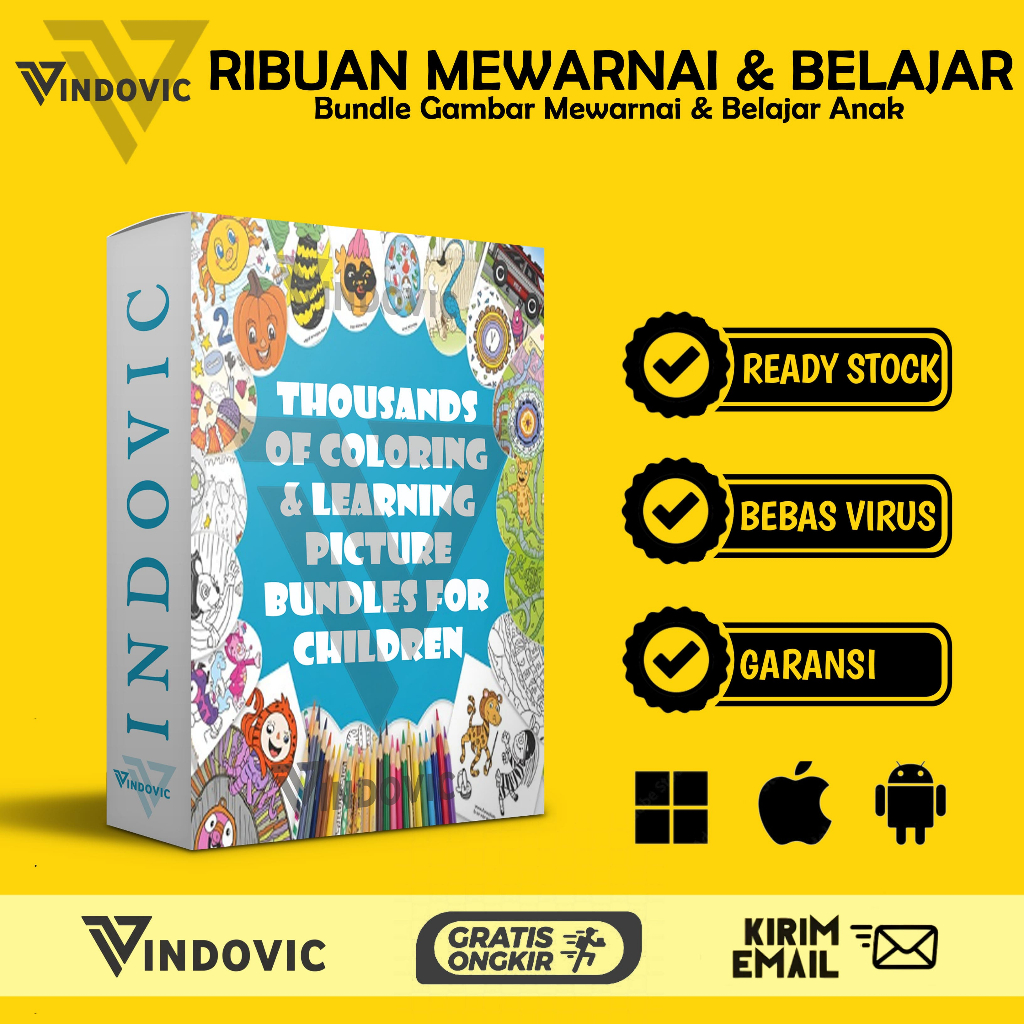 Jual [T0530] RIBUAN BUNDLE GAMBAR MEWARNAI DAN BELAJAR ANAK | Shopee ...