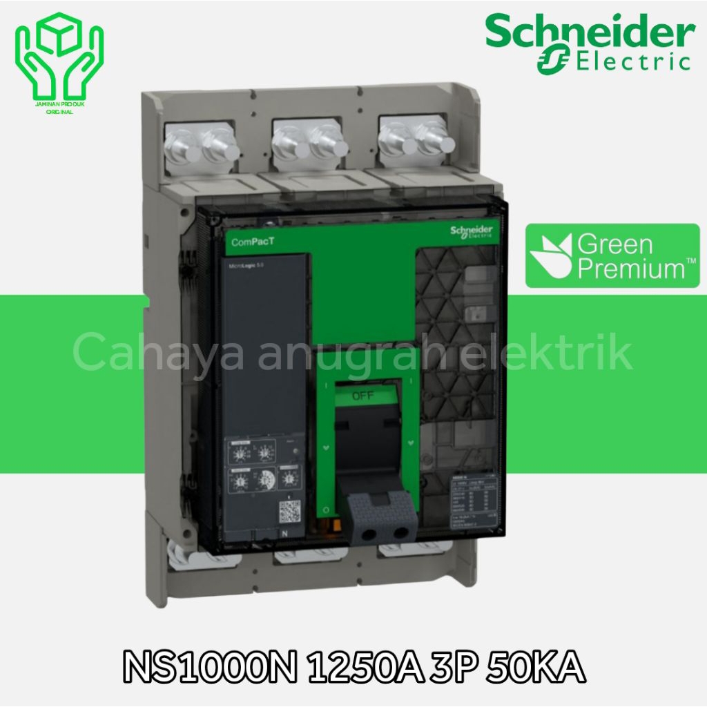 Jual MCCB SCHNEIDER NS1250N 3 POLE 50kA / MCCB 1250A 3P 50KA ORIGINAL ...