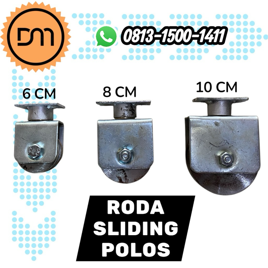 Jual DM - Roda pagar sliding new heavy duty super iron cast ukuran 6cm ...