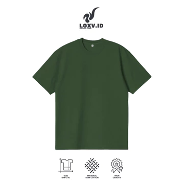 Kaos Polos Katun Combed 30S Pria Lengan Pendek T Shirt Cowok Premium Cotton Combed 30S