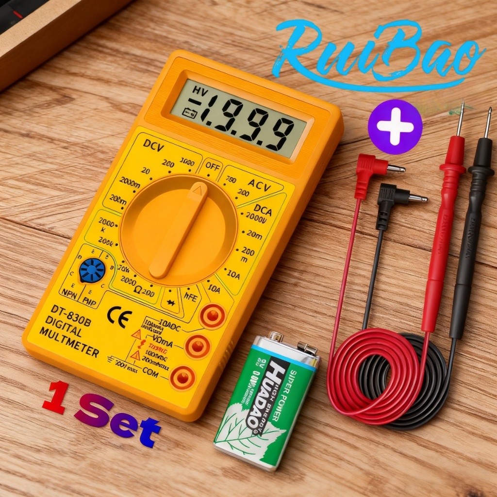 Jual Ruibao Digital Multimeter / Multitester / Avometer DT-830 | Shopee ...