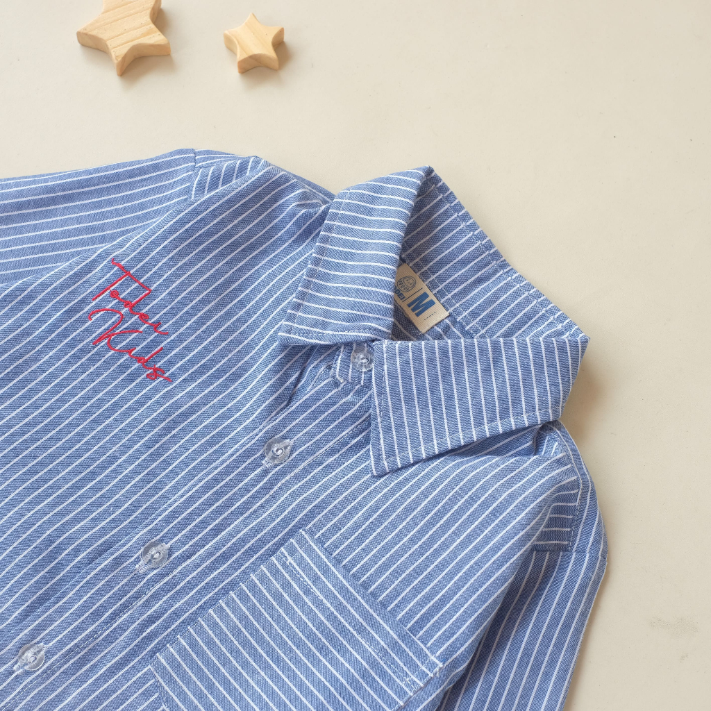 Jual Todei.kids Kemeja Miura / Kemeja Salur Lengan Panjang Anak Laki ...