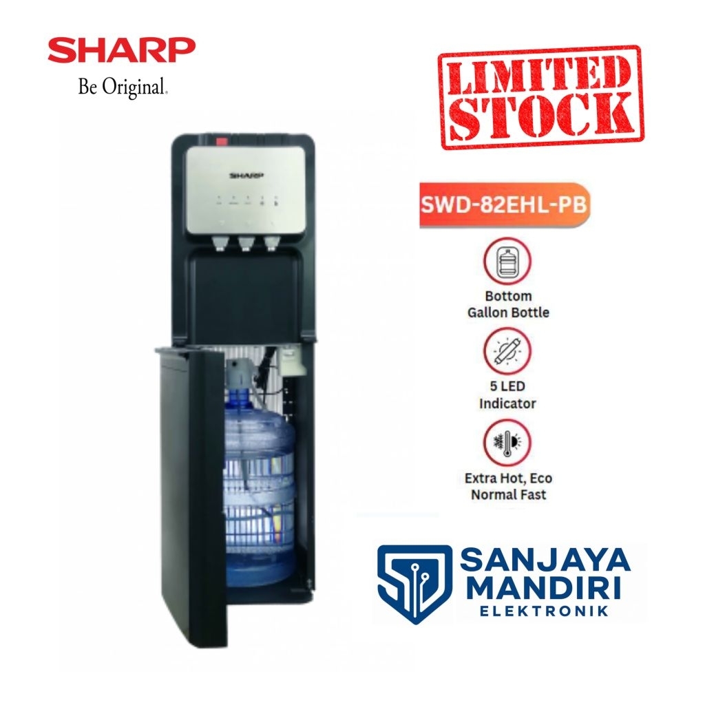 Jual SHARP Dispenser Standing GALON BAWAH Dengan Night Lamp Dispenser ...