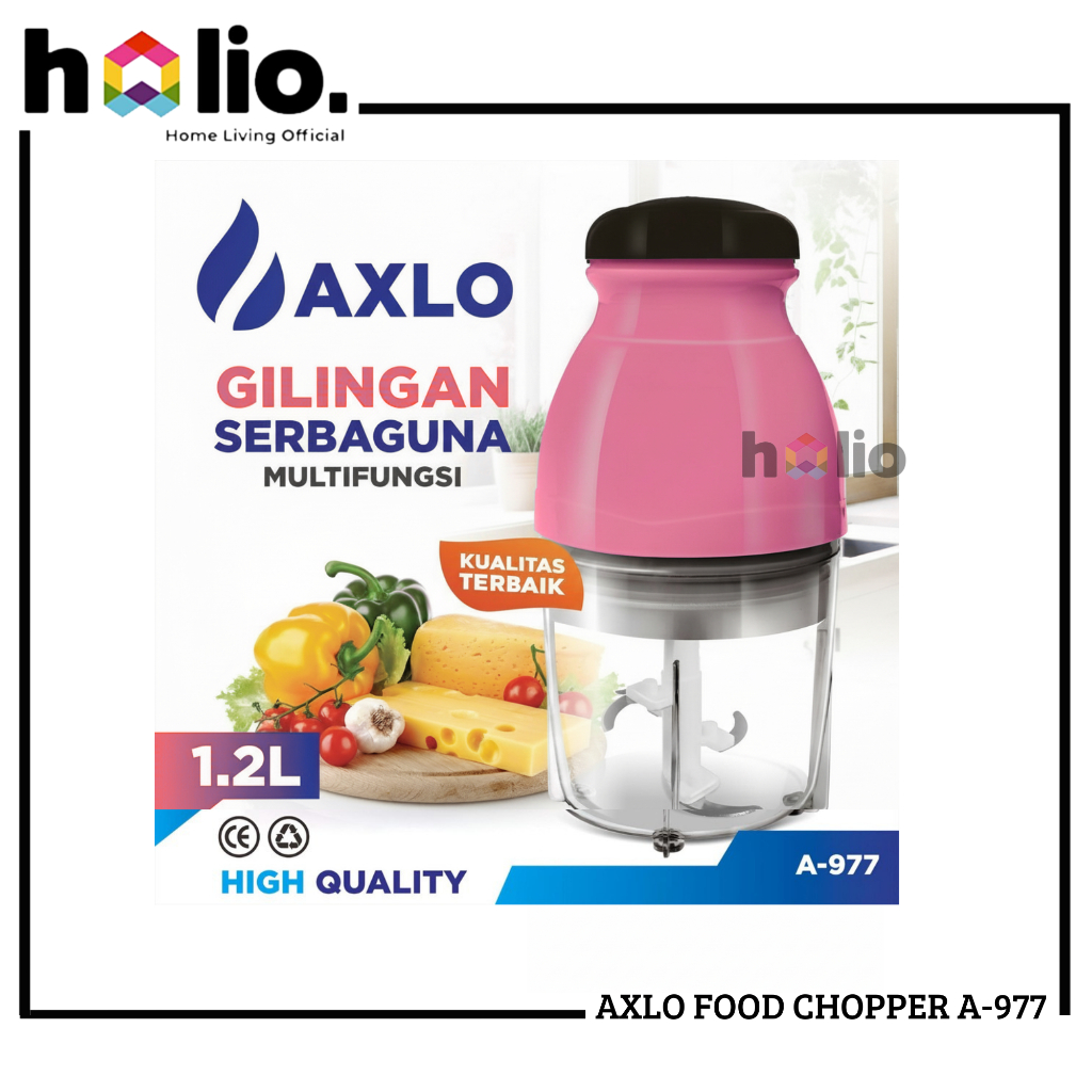 Jual Holio Axlo Food Chopper Multifungsi 1.2 Liter A-977 - Gilingan ...