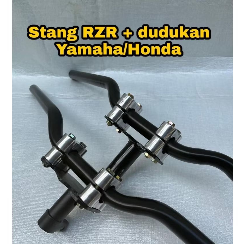 Jual Paket Stang Rzr Plus dudukan Stang Honda Yamaha Matic Bebek Modif ...