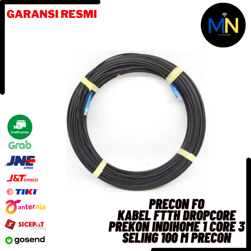Jual KABEL FTTH DROPCORE PREKON INDIHOME 1 CORE 3 SELING 100 M PRECON ...