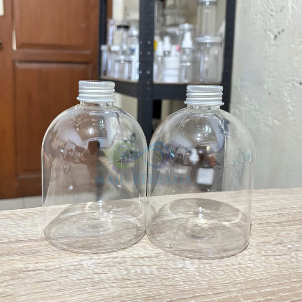 Jual Botol plastik 500 Ml oval ulir / Botol cuka apel 500 Ml ulir ...
