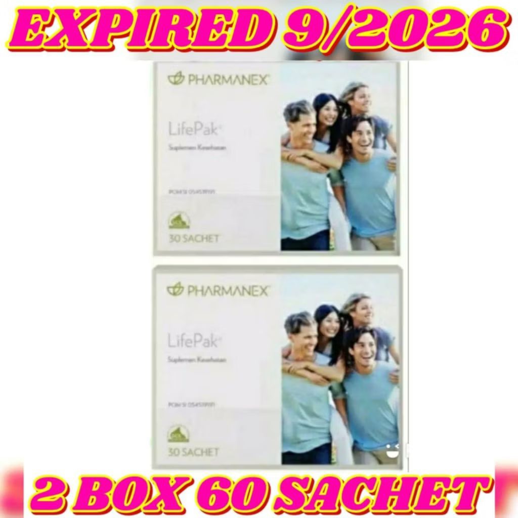 Jual Life pak 2 box - lifepack 60 sachet - pharmanex - suplemenlifepak ...