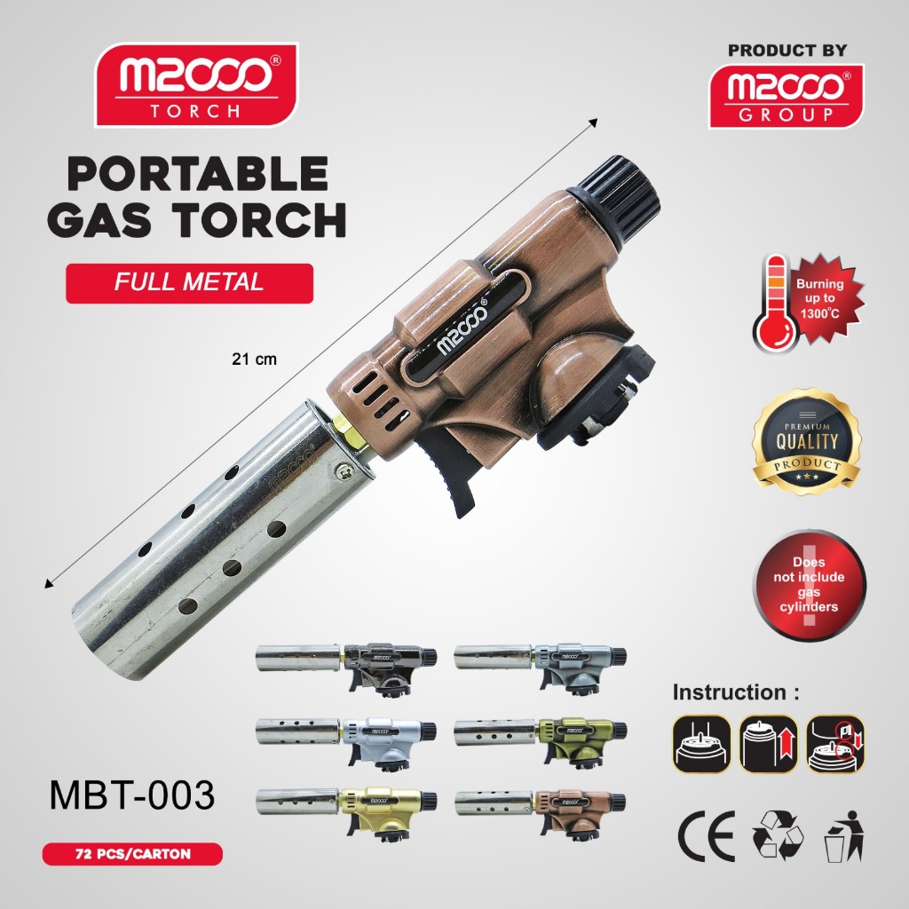 Jual M2000 Outdoor Flame Gun BBQ Gas Torch Blower Kepala Gas Portable ...