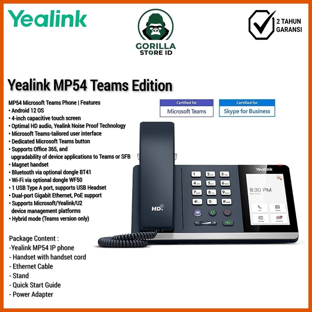 Jual Yealink MP54 Teams Edition | Shopee Indonesia