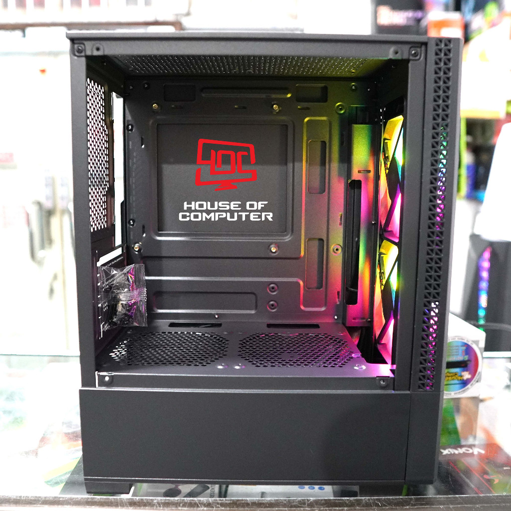 Jual VENOM RX CASE PC HELIX M-ATX SIDE TEMPERED GLASS FREE 2 FAN FIXED ...