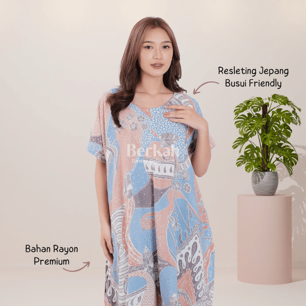 Daster Lowo Batik Rayon Resleting Surya Teja 3
