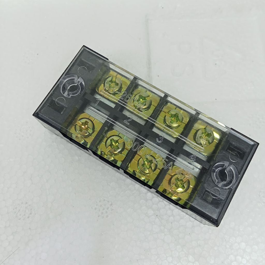 Jual terminal blok 25a 12×25 / 6×25 / 4×25 terminal kabel TB-2512 TB ...