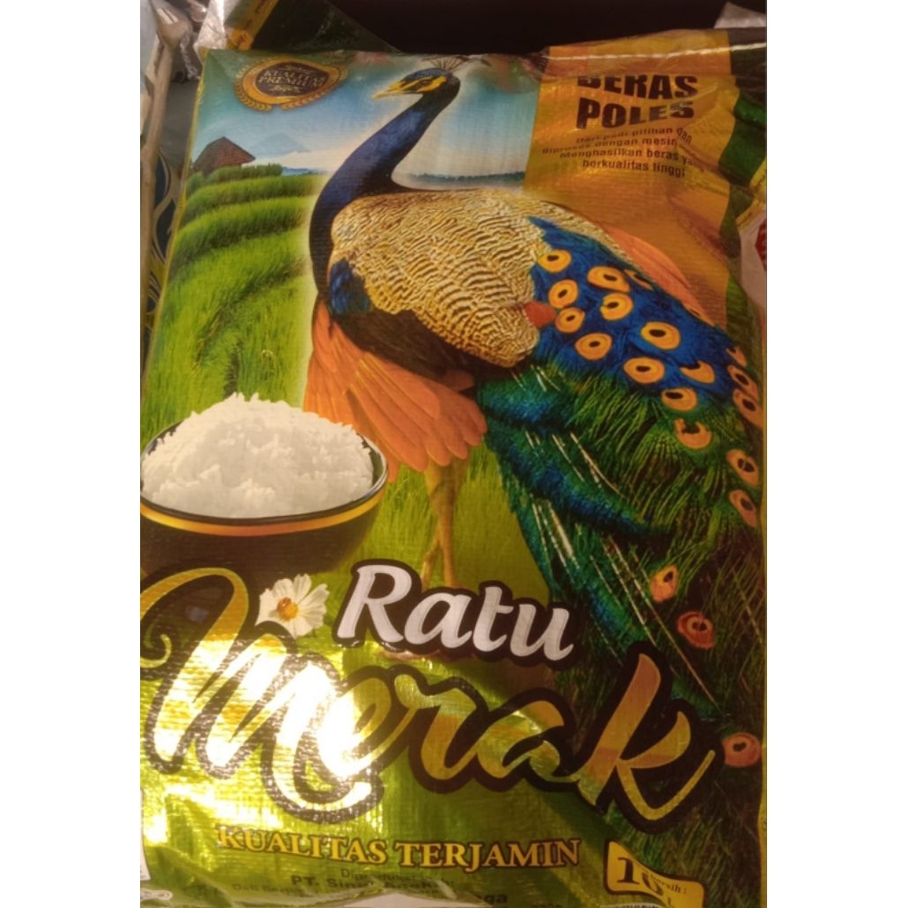 Jual beras kualitas premium cap ratu merak @10 kg | Shopee Indonesia