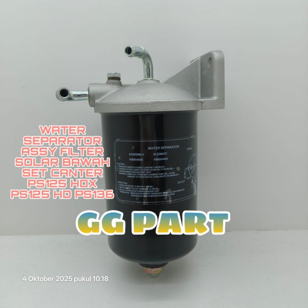 Jual WATER SEPARATOR ASSY PS125 HD PS125 HDX PS136 TABUNG FILTER SOLAR ...