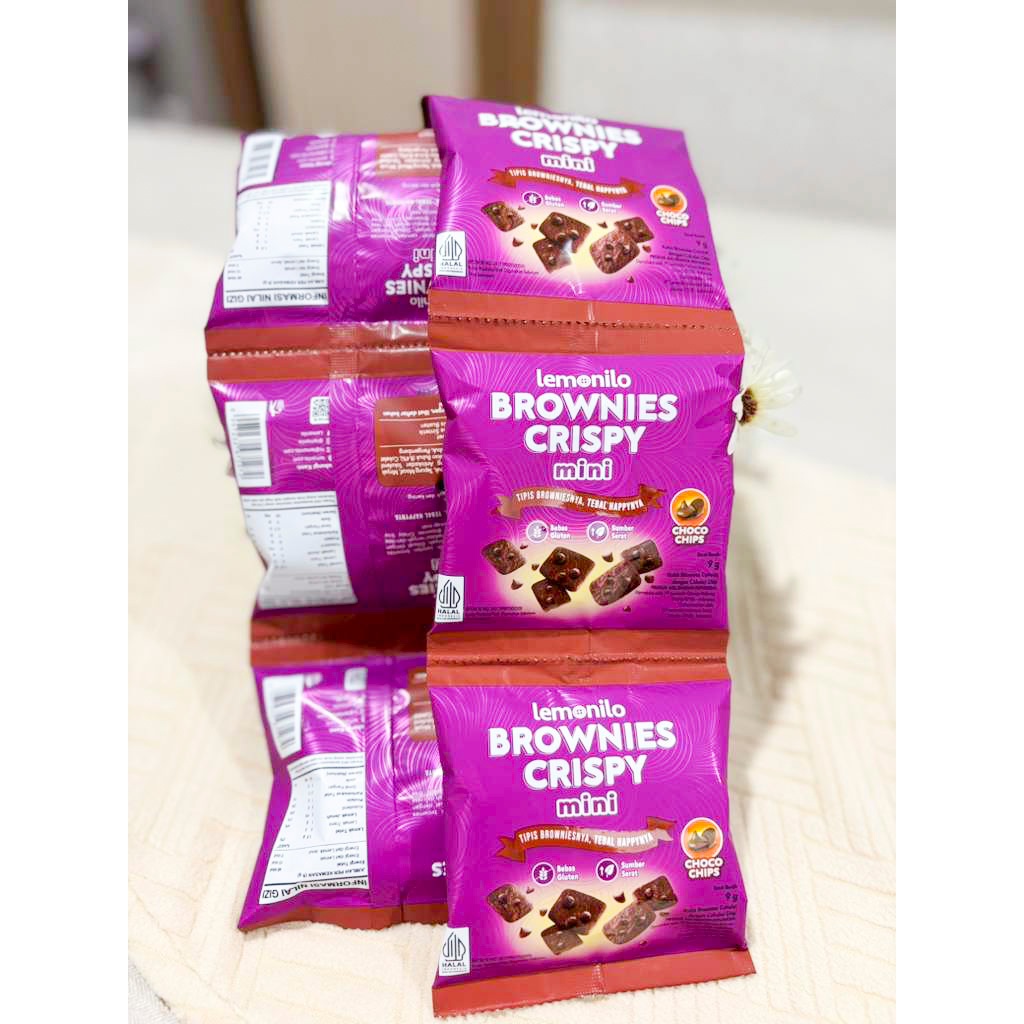 Jual Lemonilo Brownies Crispy Mini Renceng Choco Chips (isi 10pcs ...