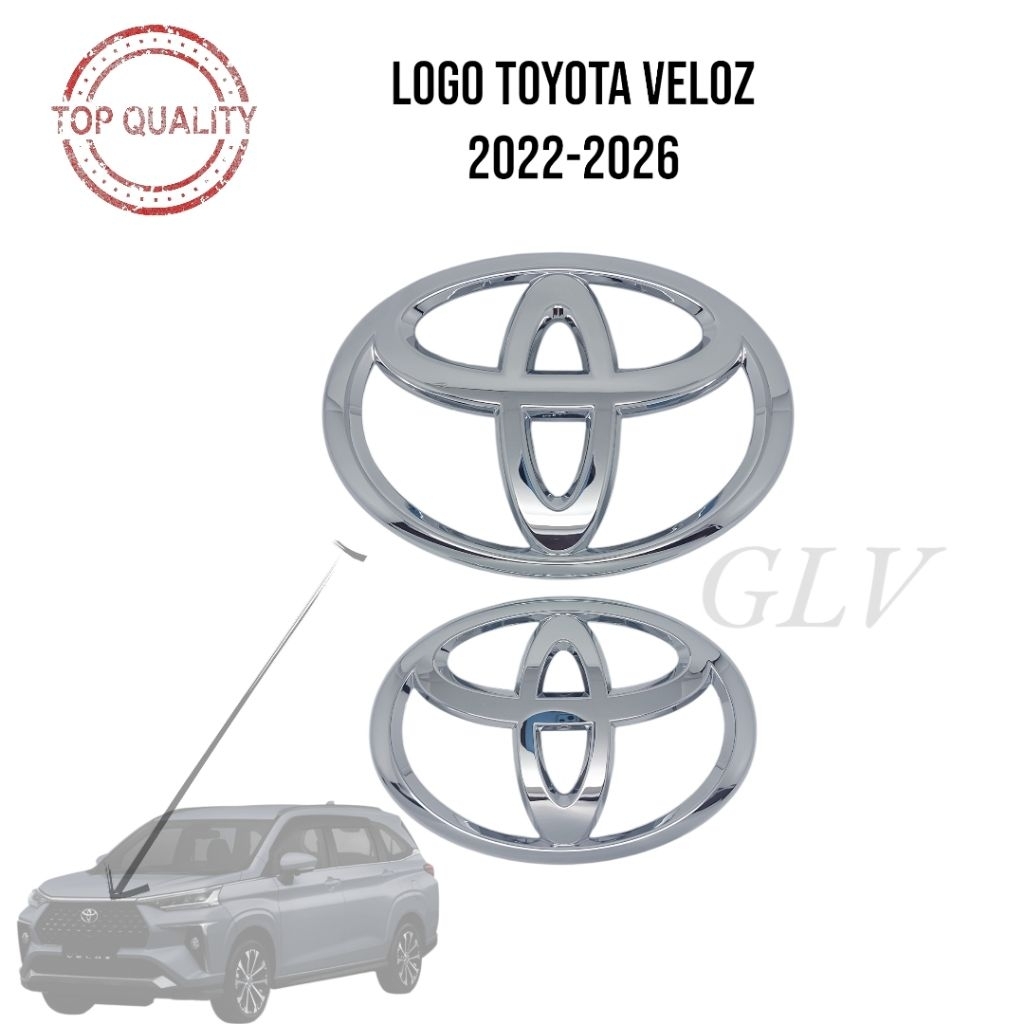 Jual Emblem Logo Toyota Veloz 2022-2026 Chrome Grill Depan Belakang No ...
