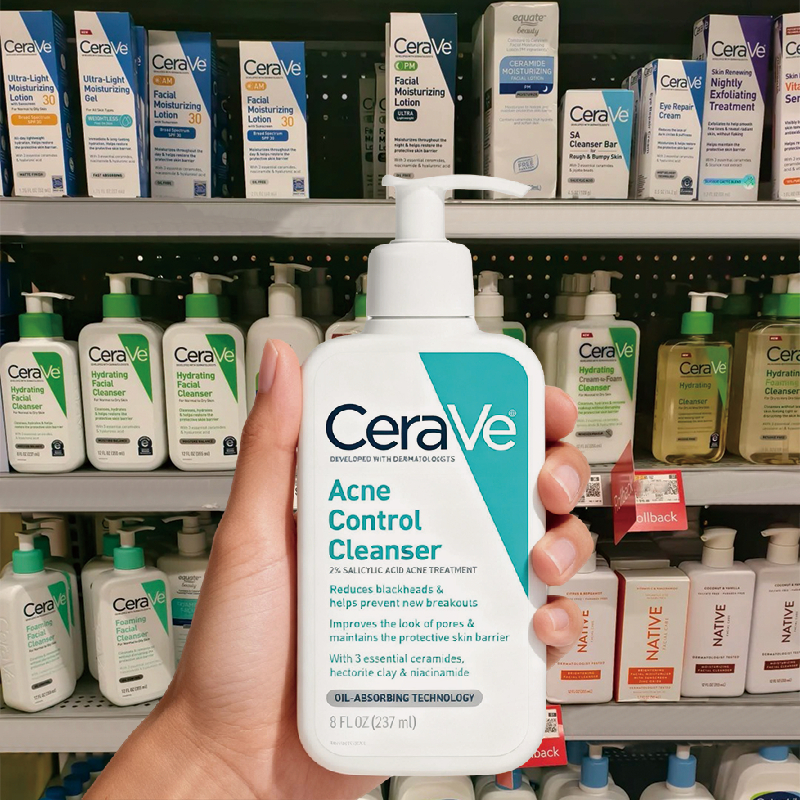 Jual CeraVe acne control cleanser 236ml for Acne Prone Skin | Shopee ...