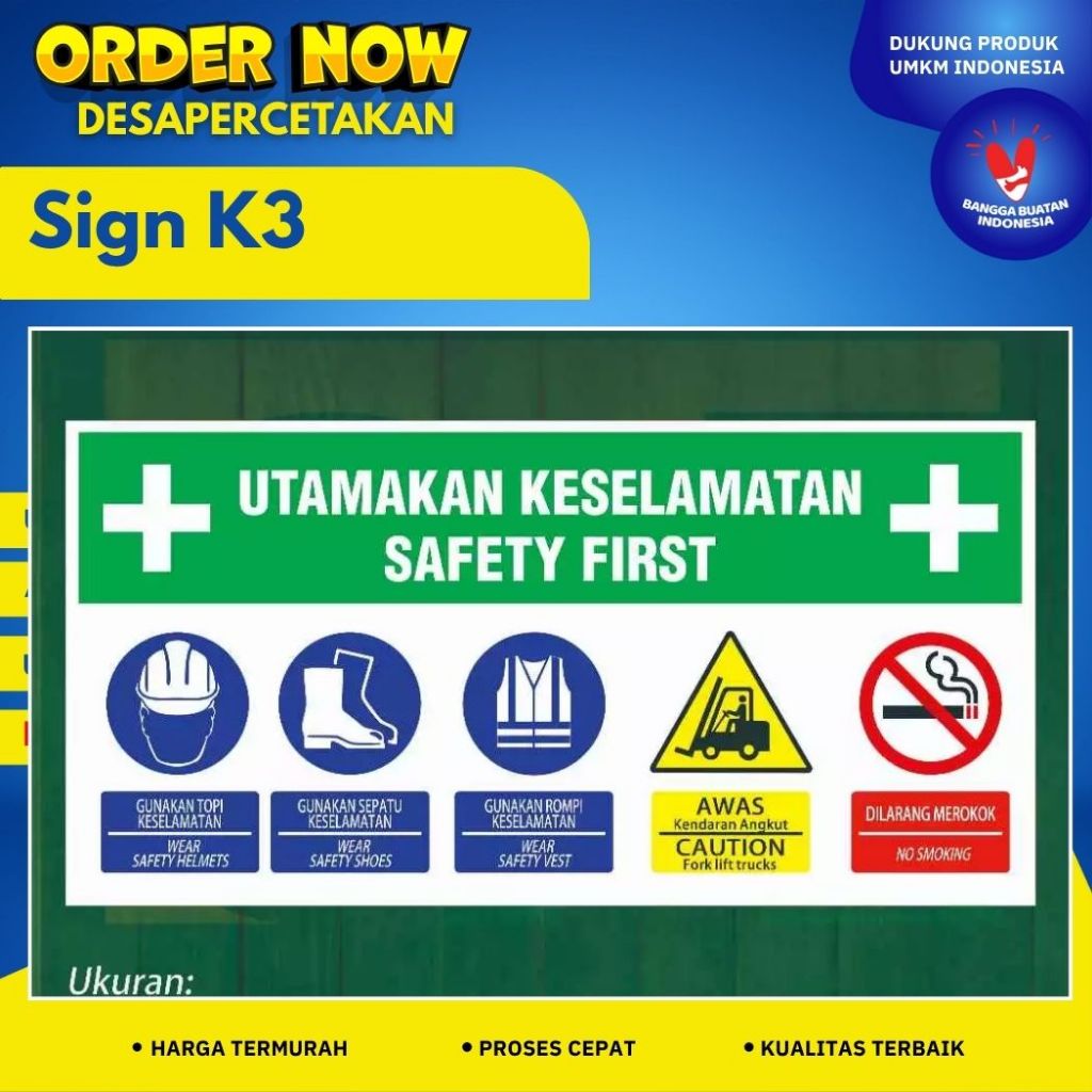 Jual RAMBU K3 DIAREA WAREHOUSE / SIGN K3 | Shopee Indonesia