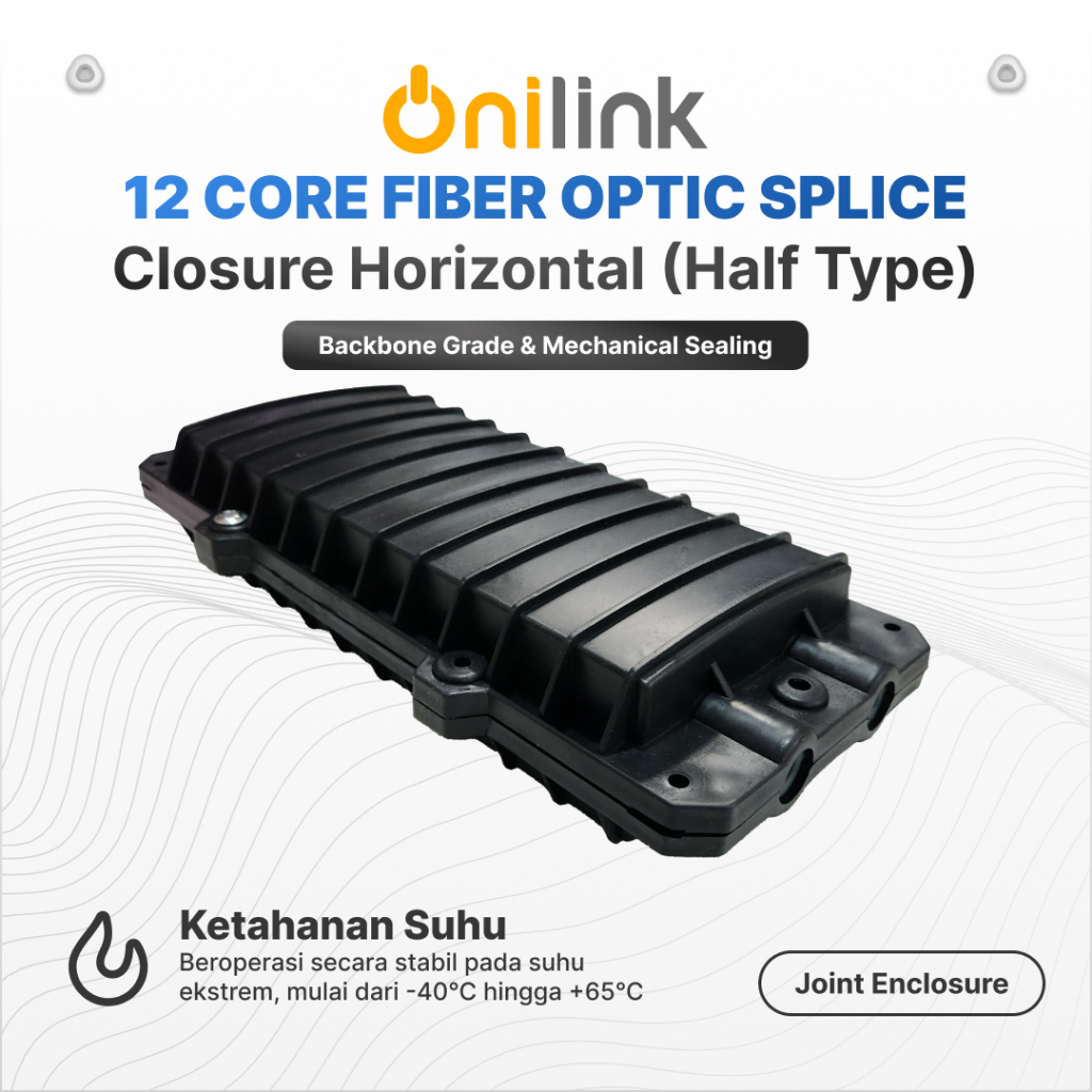 Jual Joint Closure Fiber Optik 12 Core Horizontal 2In 2Out | Box Splice ...