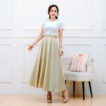 Rok Himari Skirt Korean Style Bahan Vilvet Ada Tali Bisa Di Pakek 2 Model Bahan Mngkilat Jatuh