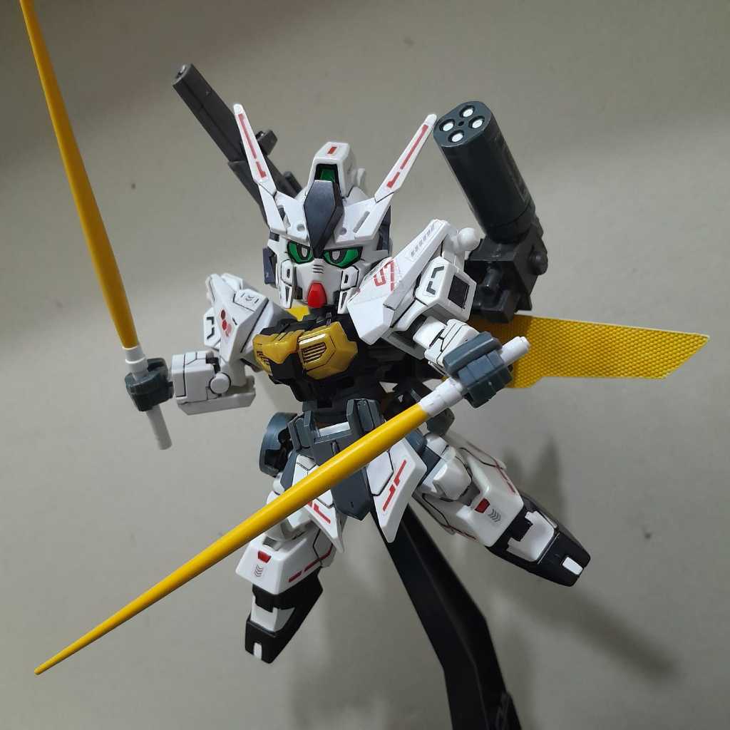 Jual SD GUNDAM CUSTOM KITBASH NU BLAST ARMOR BANDAI BEKAS | Shopee ...