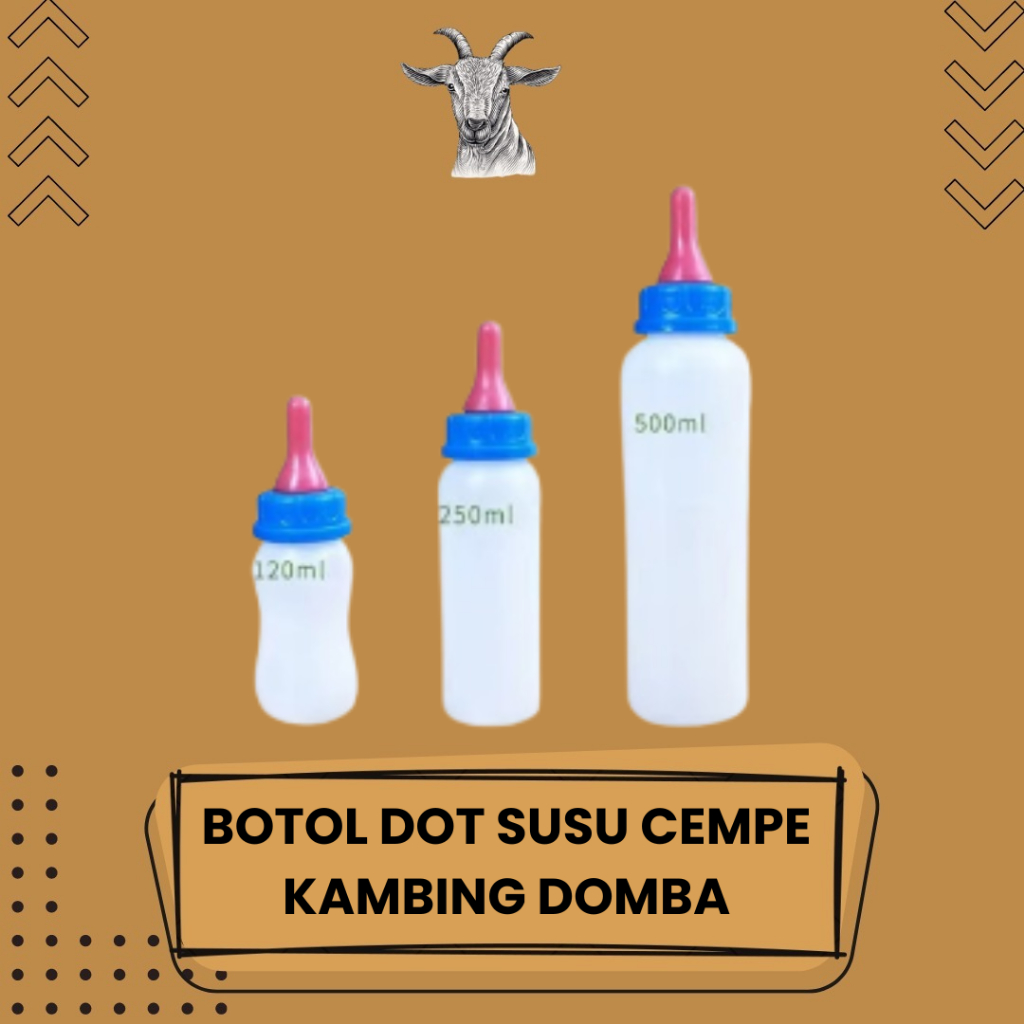 Jual Botol Dot Cempe Anak Kambing Domba Sapi Kapasitas 120ml 250Ml ...
