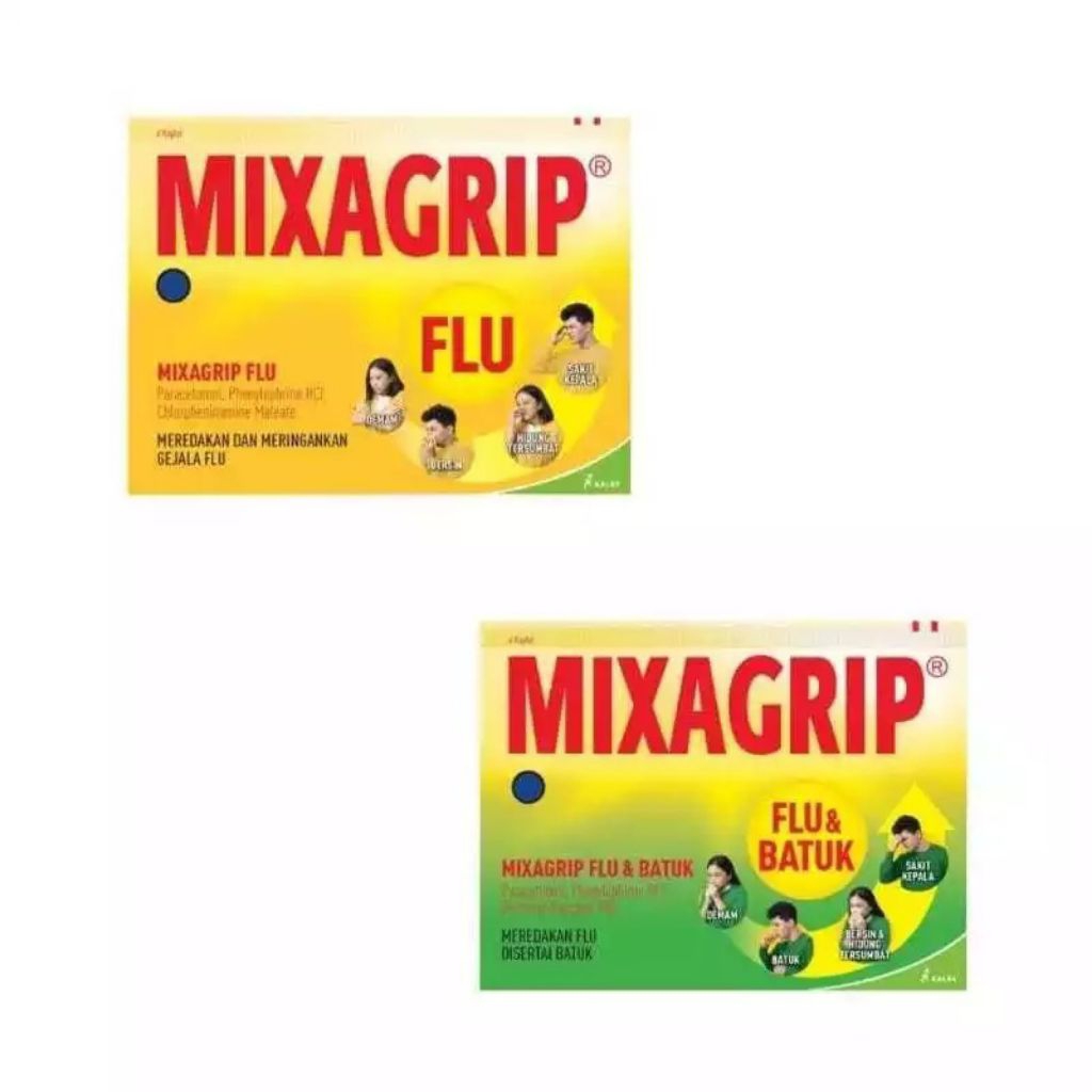 Jual Mixagrip Flu | Mixagrip Flu & Batuk | 1 kaplet isi 4 tablet ...