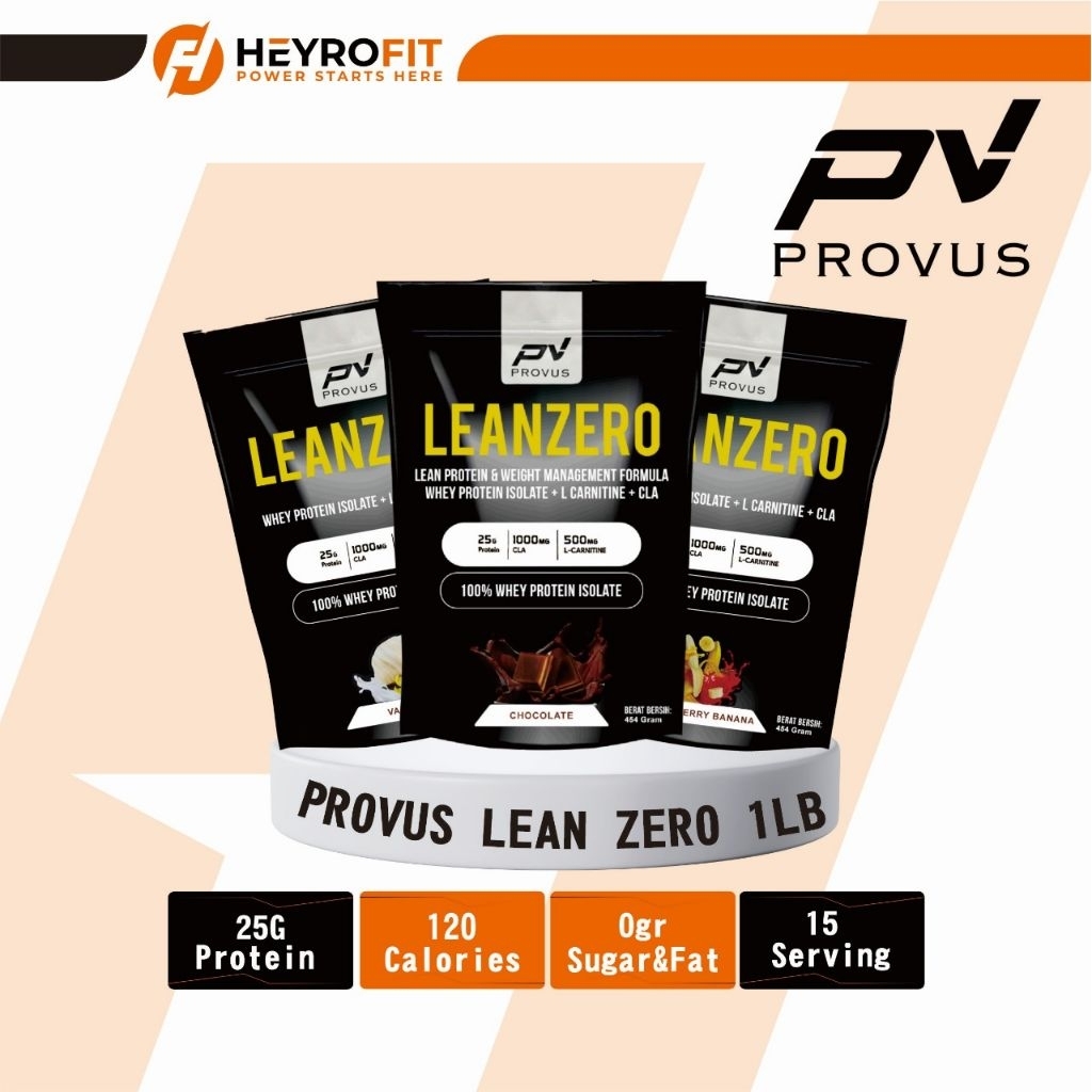 Jual Provus Lean Zero 1lb 454gr | Provus Whey protein Isolate + Fat ...