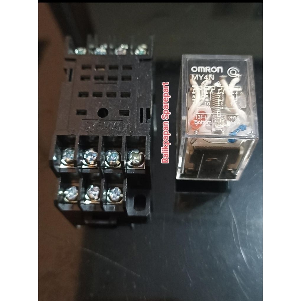 Jual Relay Omron Relay omron MY4 Relay MY4N 14 pin soket relat my4 my4n ...