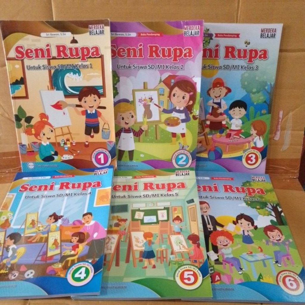 Jual buku paket pelajaran seni rupa untuk SD kelas 1 2 3 4 5 6 ...