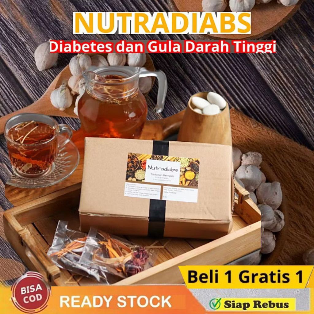 Nutradiabes Herbal Alami Untuk Diabetes - Turunkan Gula Darah Beli 1 Gratis 1
