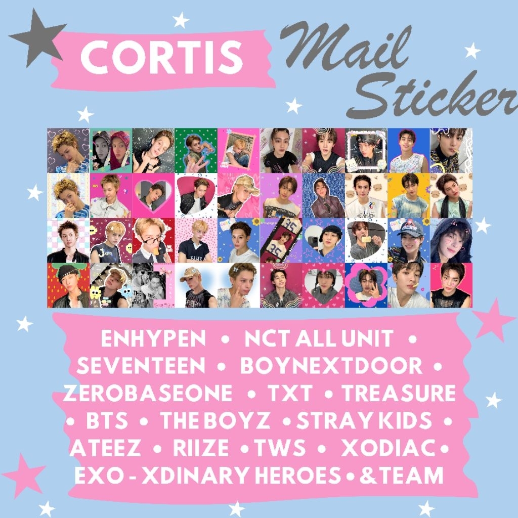 Jual [50PCS] READY BOY GROUP MAIL STICKER DECO KPOP CORRTIS ENHHYPEN ...