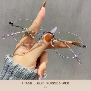 Eggry Eyewear Kacamata Anti Radiasi Minus Lensa Anti Blueray Photocromic Model Oval Fashion