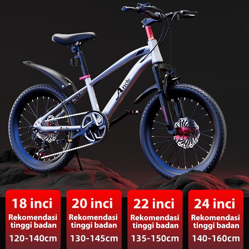 Jual Anchi Ready stock 2025 NEW Sepeda Gunung 24 Inch Sepeda BMX Remaja ...