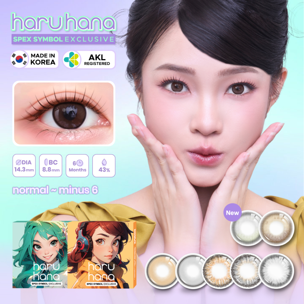 Jual Softlens Spex Symbol HARUHANA Vibrant Series - Softlens Momo - Softlens Nara - Softlens Sakura | Shopee Indonesia