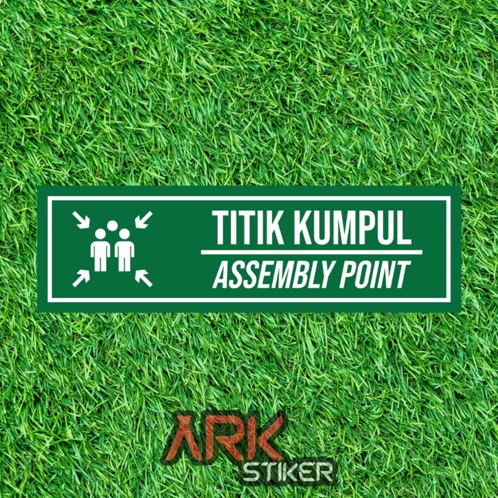 Jual Printing Sticker Titik Kumpul Assembly Point | Shopee Indonesia