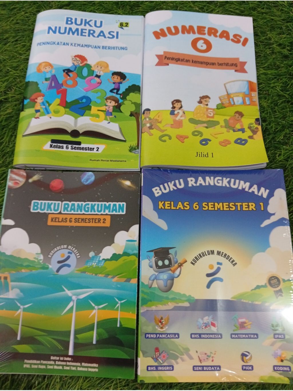Jual Buku Belajar kelas 6 SD komplit (4buku) Semester 1 & 2 Berisi ...