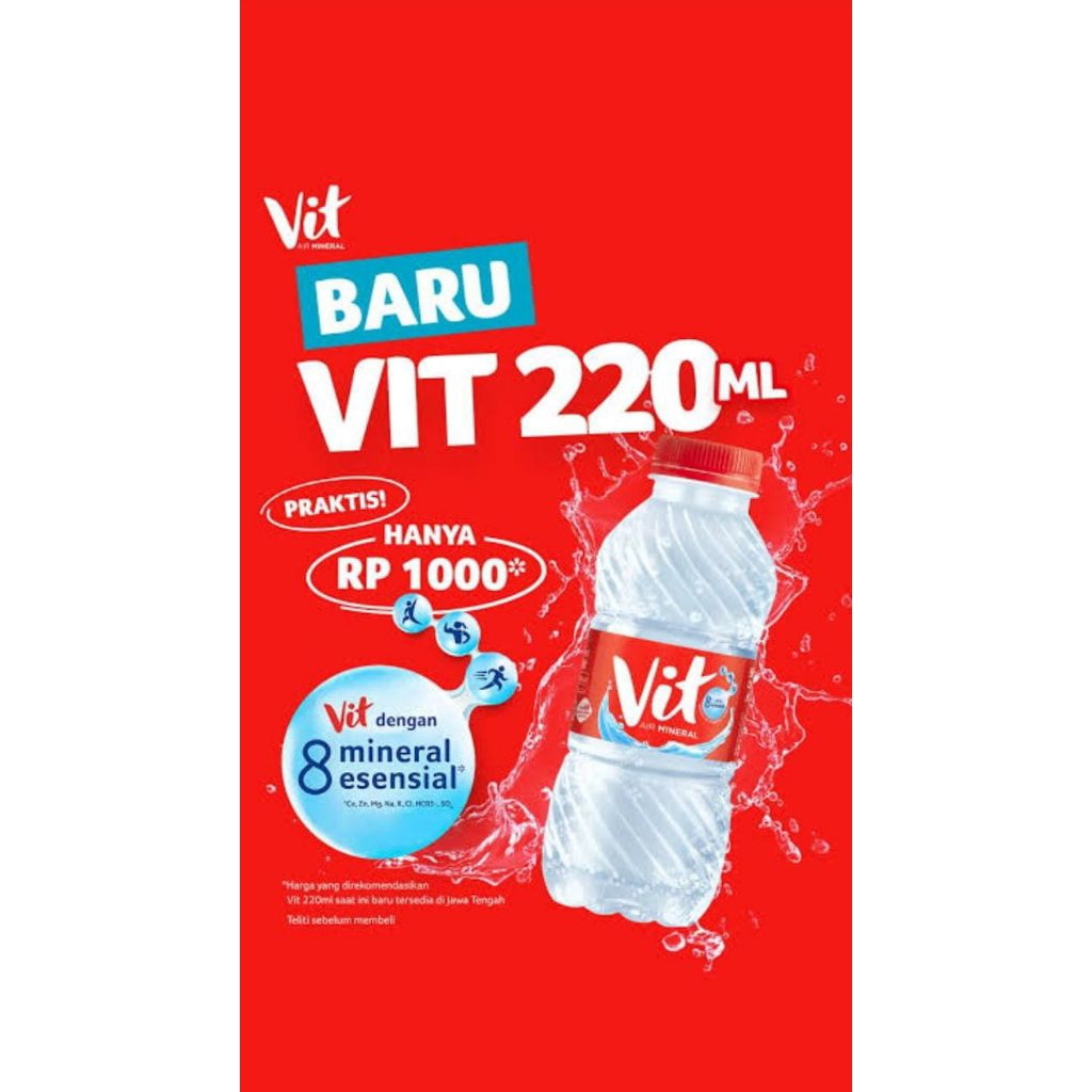 Jual Vit Mini Imut 220 Ml Isi 24 Botol Kemasan Praktis Dan Simple ...